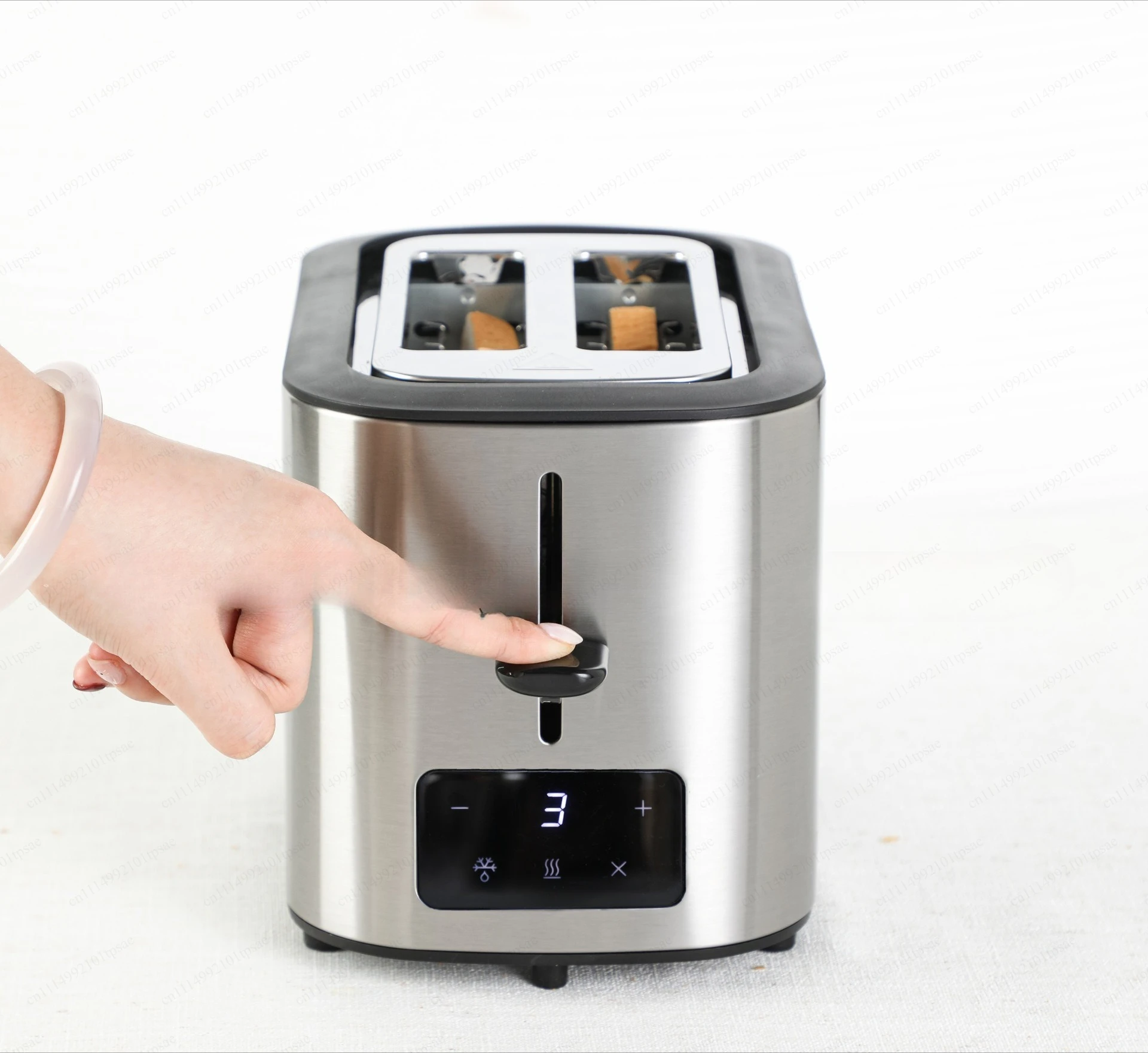 Smart Digital Touch Screen Toaster with Sandwich Clip