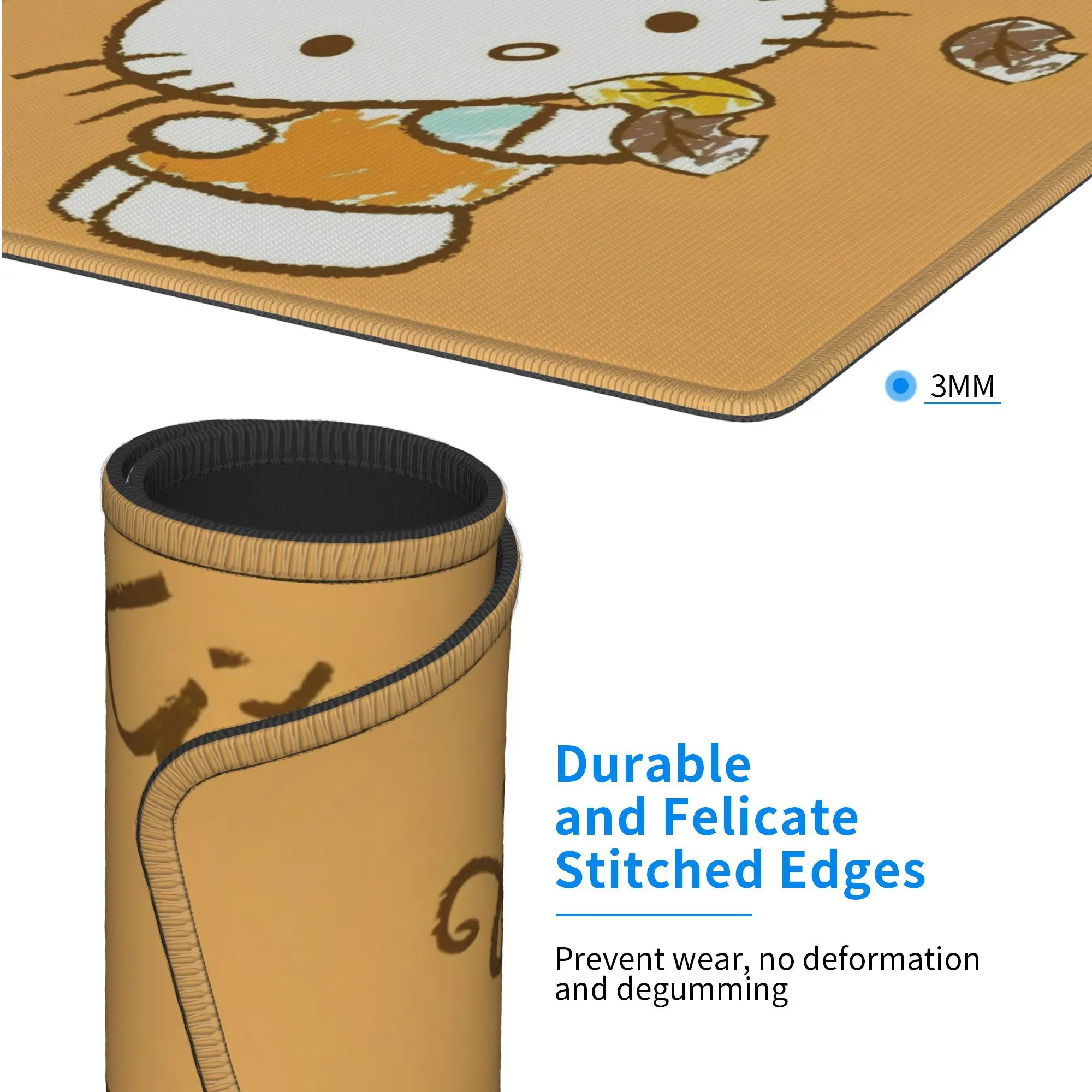 Olá kitty criativo universal antiderrapante mouse pad gaming mouse tapete novo almofada de mesa confortável para computador portátil