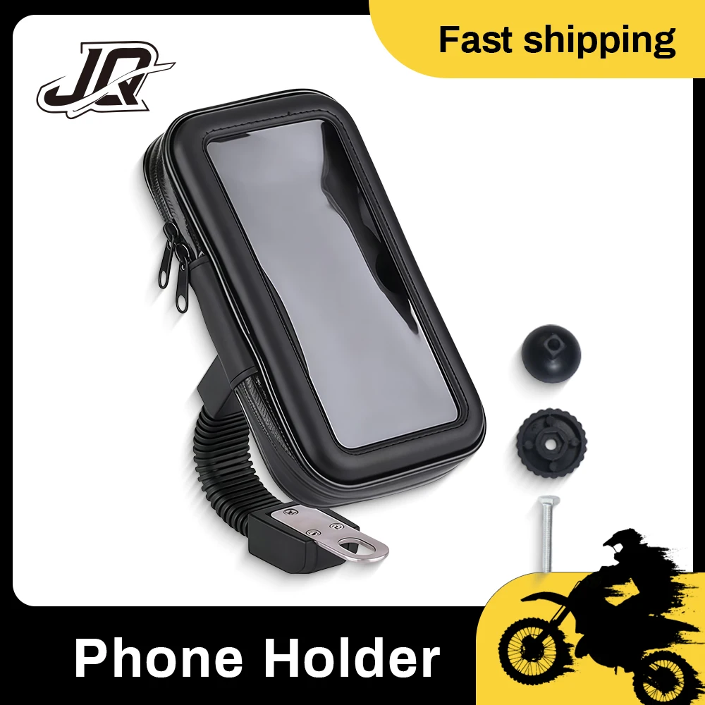 6.3 Inch Waterproof Motorcycle Phone Holder 360° Swivel Touch Screen Phone Bag For IPhone Samsung