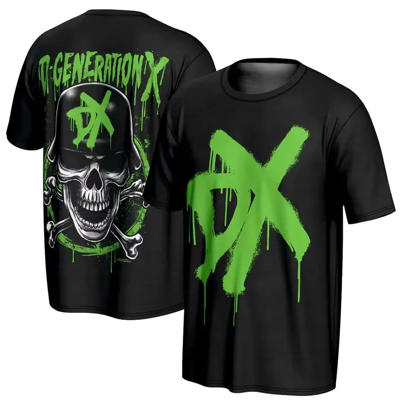 3D Printed Men's Black D-Generation X Tank Graphic T-Shirt 2026 Sports Quick Dry Short Sleeve Top Daily Casual Plus Size Tee