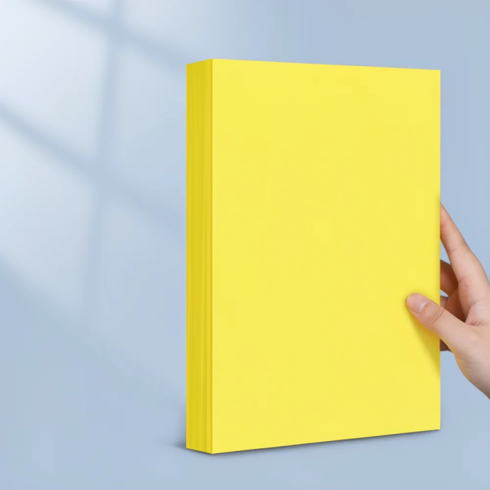 High Performance Color Paper Sheets For Office Printing A4 A3 Size Yellow Orange Gold Tone Smooth Surface Paper