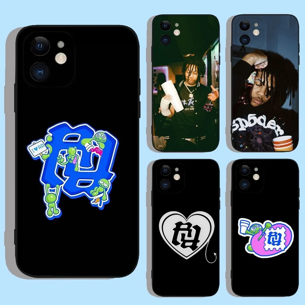 KanKan Rapper R.R  Phone Case For Apple iPhone 15,14,13,12,11,XS,XR,X,8,7,Pro,Max,Plus,mini Silicone Black Cover