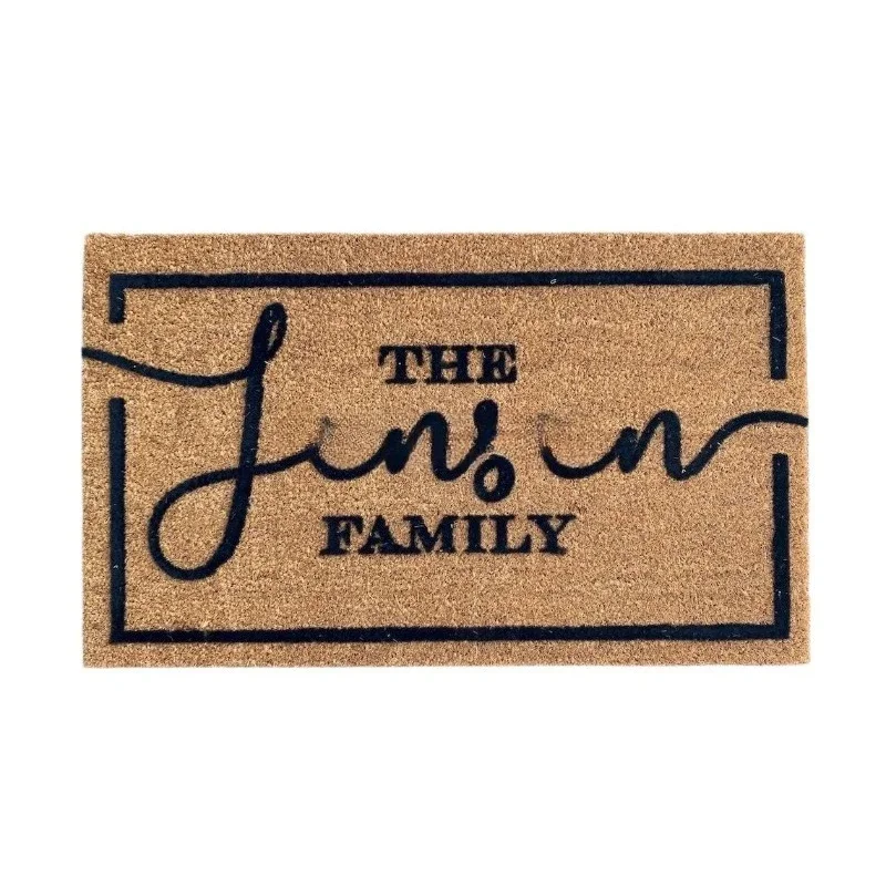 

Welcome Name Flocking Coconut Coconut Shell Coconut Shell Door Mat Door Mat