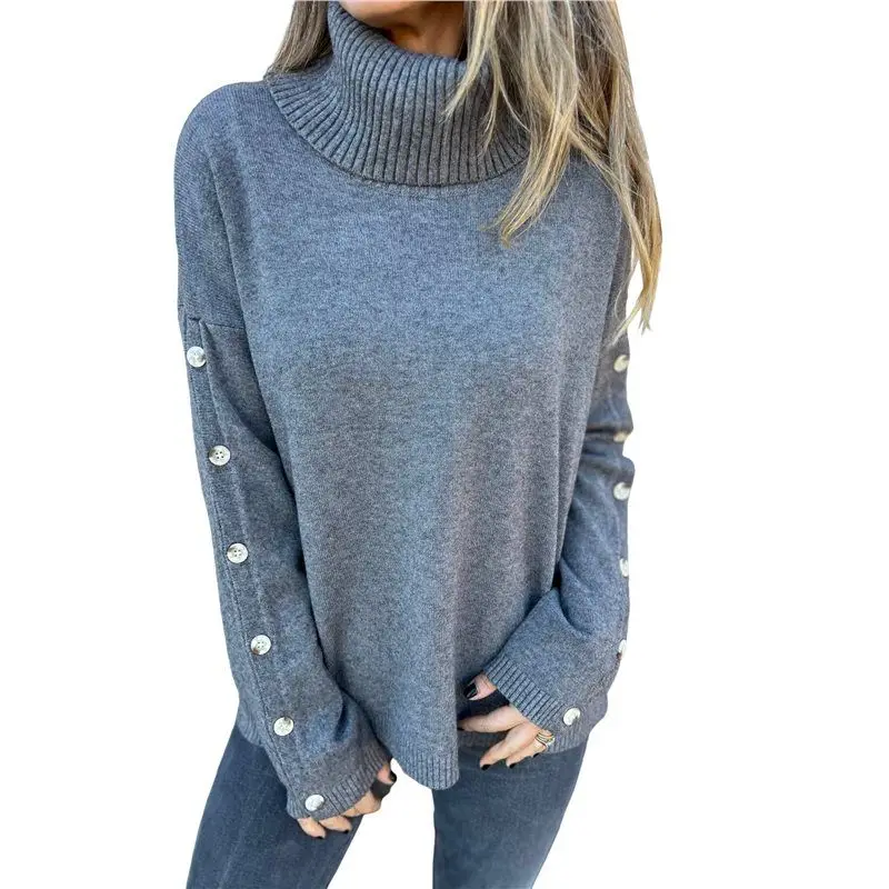 

【FAVORITE!】Women's Oversized High Neck Chunky Pullover Cowl Neck Long Sleeve Winter Slouchy Loose Knit Sweaters