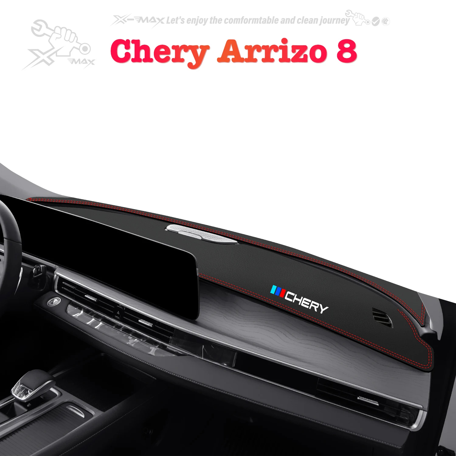 

Left-hand Drive Car Dashboard Mat For Chery Arrizo 8 2022-2024 Light Blocking Pad Center Console Dash Mat Sunshield protector