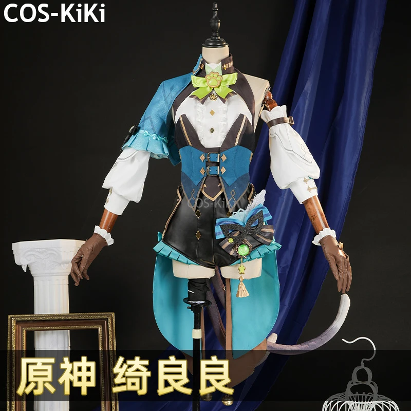 

COS-KiKi Genshin Impact Kirara New Skin Game Suit Sweet Lovely Uniform Cosplay Costume Halloween Party Role Play Outfit Women