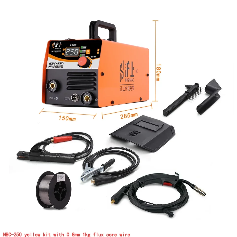 MINI Digital Gasless Mag Welder MMA Welding Machine Flux Core Wire Soldadora Poste A Souder Mig Mesin Las Mig-250 Without Gas