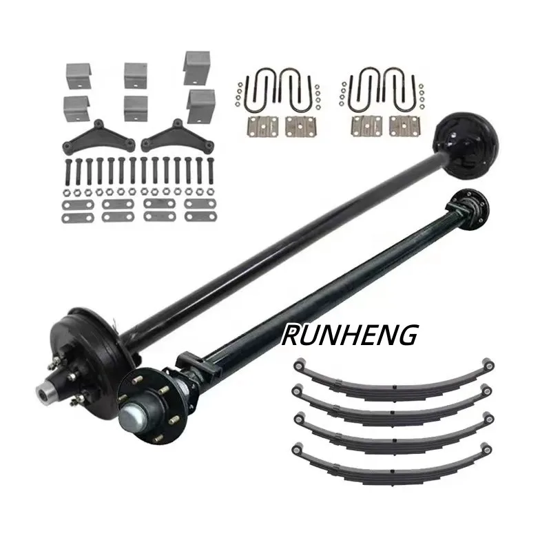 Hot Sale Trailer Bridge Parts 6000 lbs 6 Hole Trailer Bridge Axle Assembly