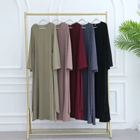Robe Abaya élégante à coupe classique - Manches évasées, ceinture intégrée, robe longue musulmane élégante pour femmes, vêtements islamiques pour Ramadan et Eid 6