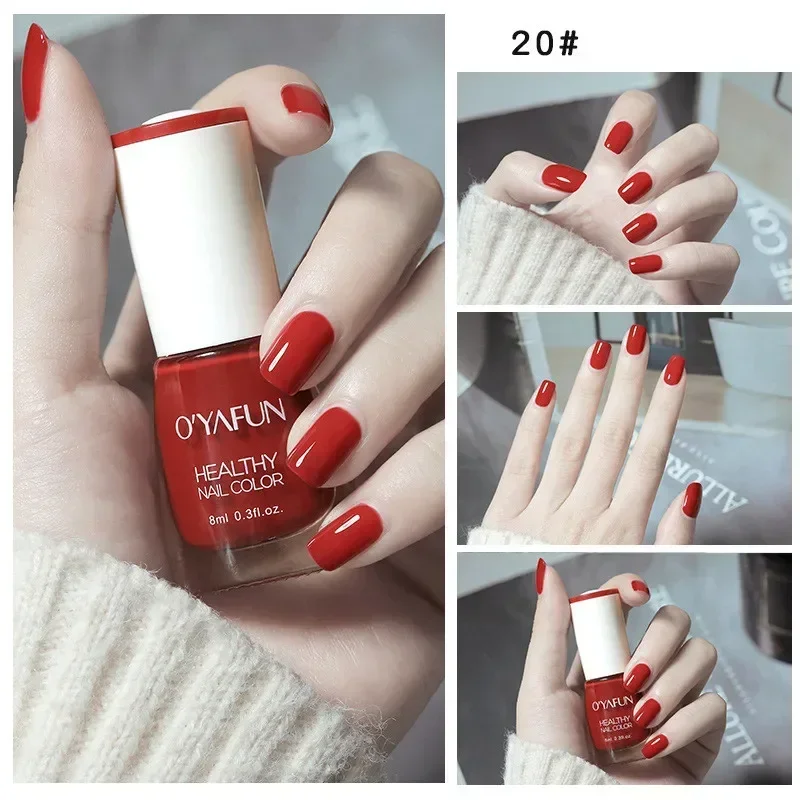 40 Colors Autumn Brown Colors Series Gel Varnish Water Based Nail Polish Water Based No Baking Quick Dry Peel Off Nail Varnish
