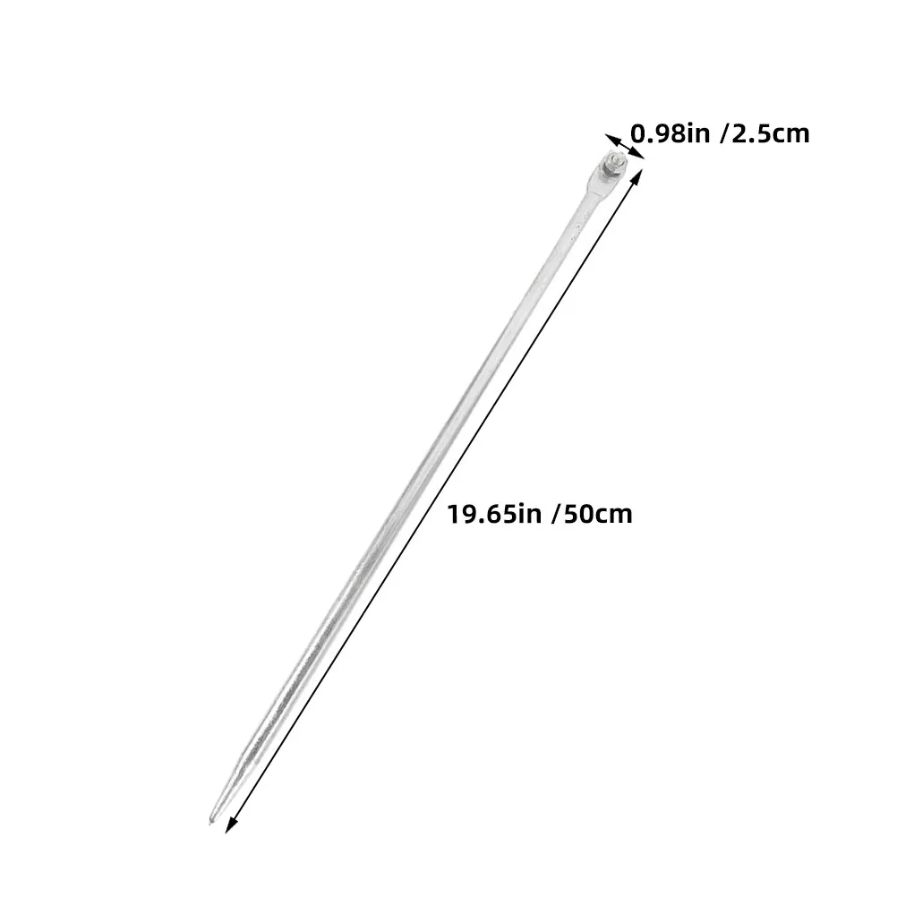 3Pcs Grounding Rod Galvanized 50Cm Earthing Rod for Electrical Ground Protection Home Outdoor Use Electrical Rods