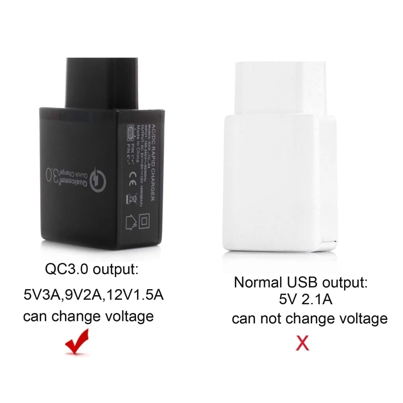 QC3.0 USB to 5V to 12V AA 9V Battery Replace 4-8pcs AA AAA Batteries