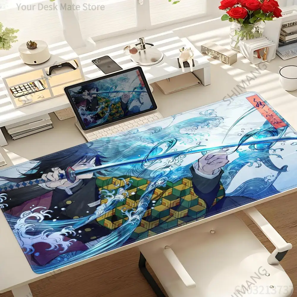 Japanese Demon Slayer: Kimetsu No Yaiba Tanjiro Mouse Mat Gaming Accessories Anime Mousepad Company Mausepad Gamer Office Desks