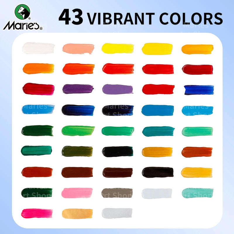Marie's Großpackung Acrylfarbe (1L/33,8oz), Kunstmalerei auf Leinwand, Glas, Stein, Reichhaltige Pigmente für Künstler, Erwachsene – Detail 5