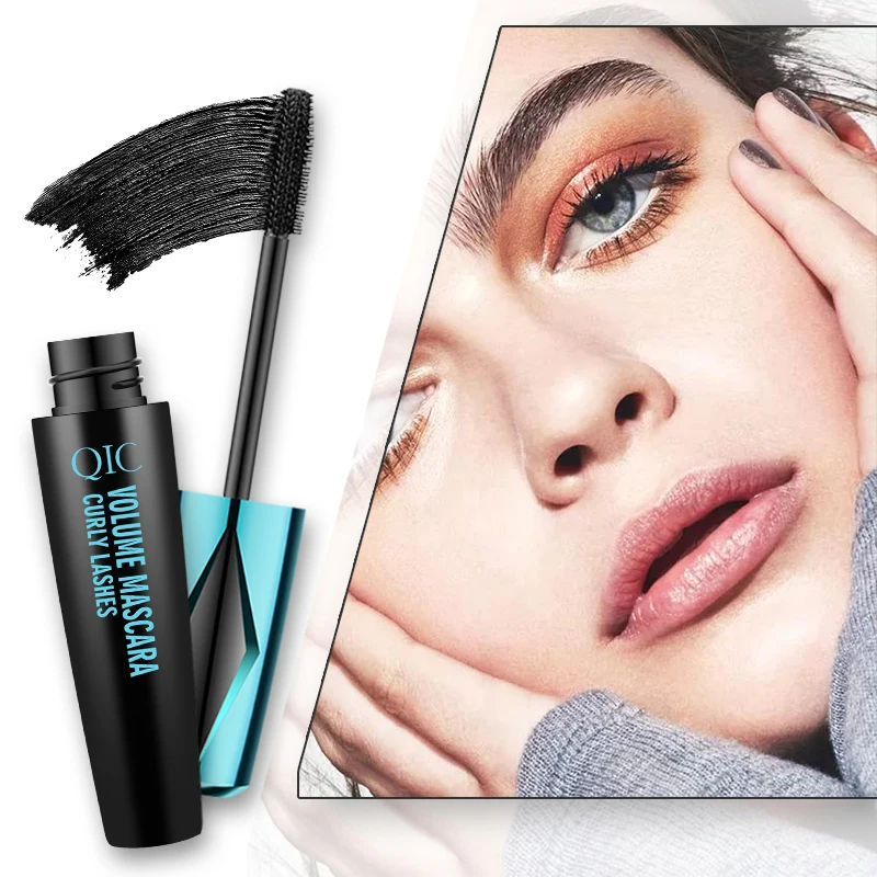 QIC 3D มาสคาร่ายาวสีดํา Lash Eyelash EXTENSION Eye Lashes แปรงแต่งหน้าความงามมาสคาร่าติดทนนาน