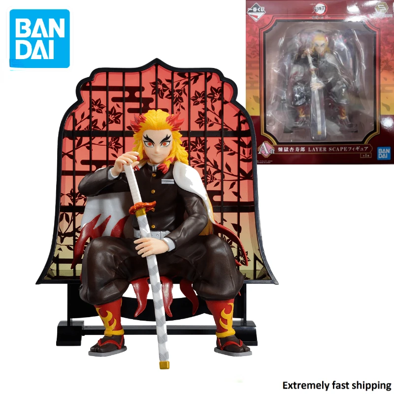 

In Stock Original Bandai Ichibankuji Demon Slayer The Will To Kill DemonsⅡ Rengoku Kyoujurou Figure Anime Model Toy Gift