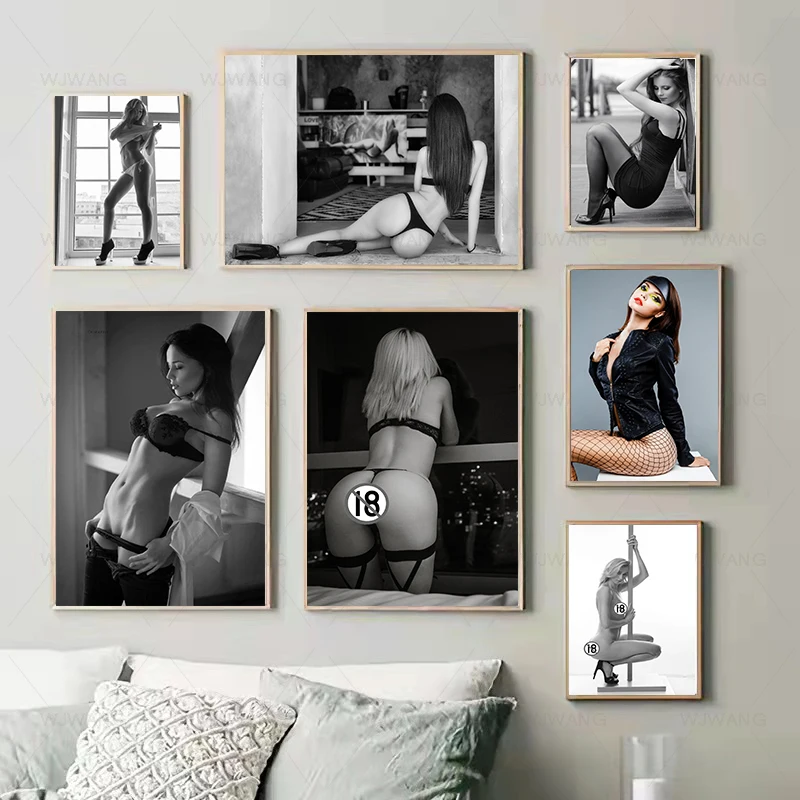 Sexy Nude Wall Art Naked Woman Posters and Prints Modern Aesthetic Picture Canvas Painting for Living Room Home Decor Cuadros