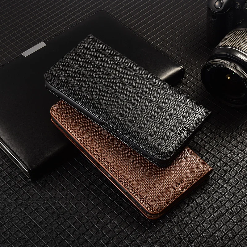 ل ممن لهم رينو 8 8Z 8T 9 10 11 11F 12 12F 13 14 برو زائد 4G 5G Crosshatch نمط جلد طبيعي الوجه غطاء الهاتف جلد البقر