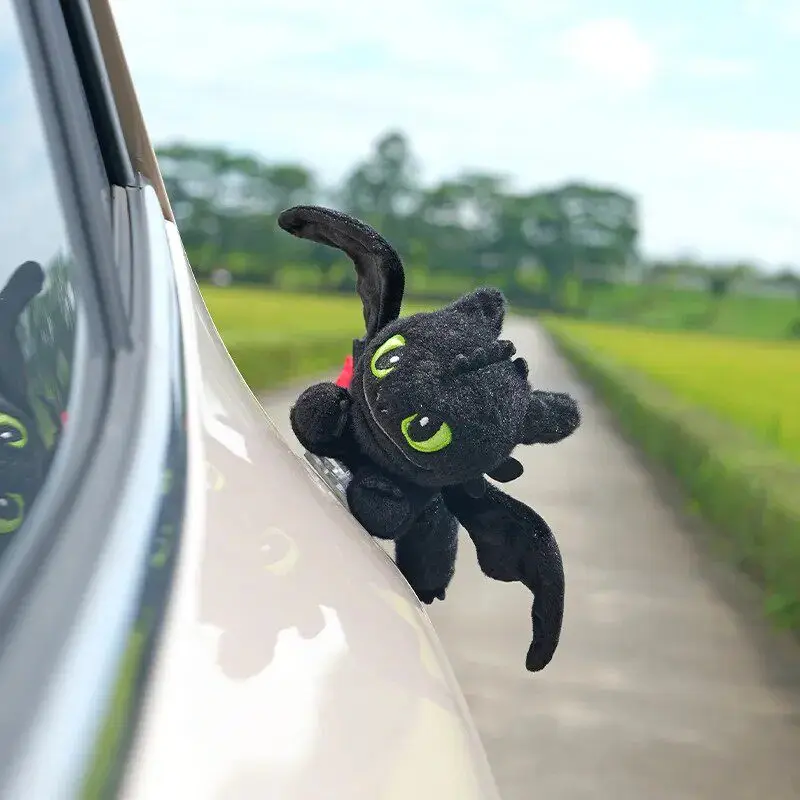 

Universal Pictures Cartoon Night Fury Cool Plush Car Hanging Doll, Cute Interior Ornament and Souvenir