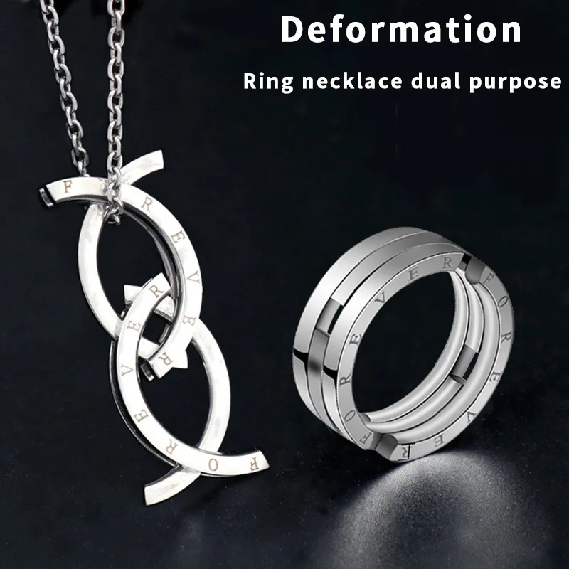 Aroutty Deformation Kissing Fish Stainless Steel Mens Womens Rings Trendy Unique For Couple Girl Boyfriend Jewelry Gift