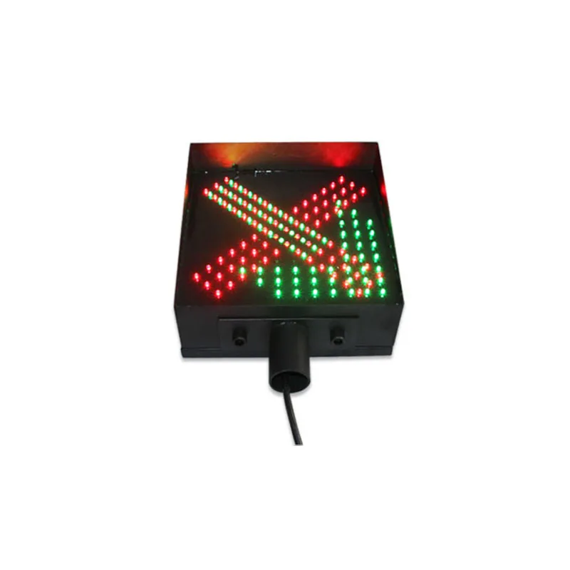 Red Cross Green Arrow Driveway Signal Stainless Steel 270*270mm Toll Fog Traffic Light