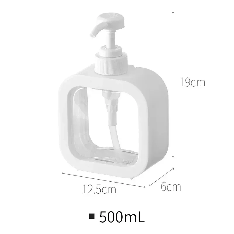 300/500ml Refillable Bathroom Soap Dispensers Lotion Shampoo Shower Gel Holder Portable Travel Dispenser Empty Bath Pump Bottle