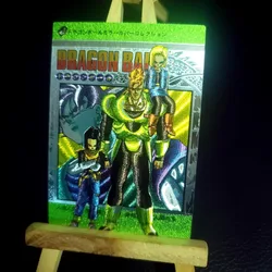 Dragon Ball anime peripheral Super Saiyan one Android 18 Cell character thick flash card boy collectible toy birthday gift