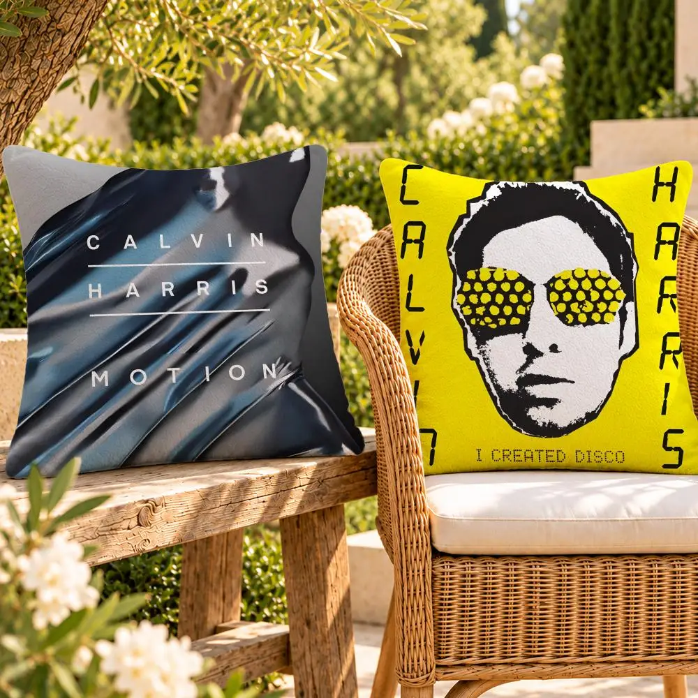 Music Dance Pop Calvin Harris Cushion Cover Soft Plush Throw Pillow Cover Washable Sofa Bed Patio Chair Home Decor