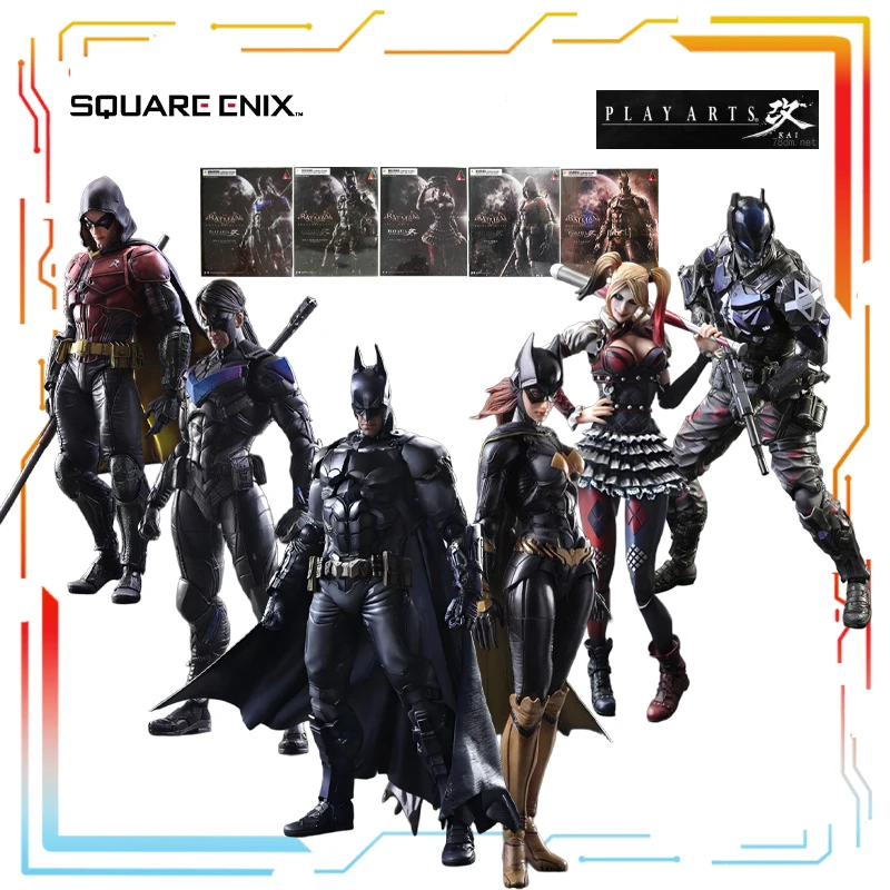 SQUARE ENIX PlayArts cambios muñeca móvil terminada Arkham Knight Nightwing Anime Yusaka Meiqin juguetes de acción modelo regalos para niños