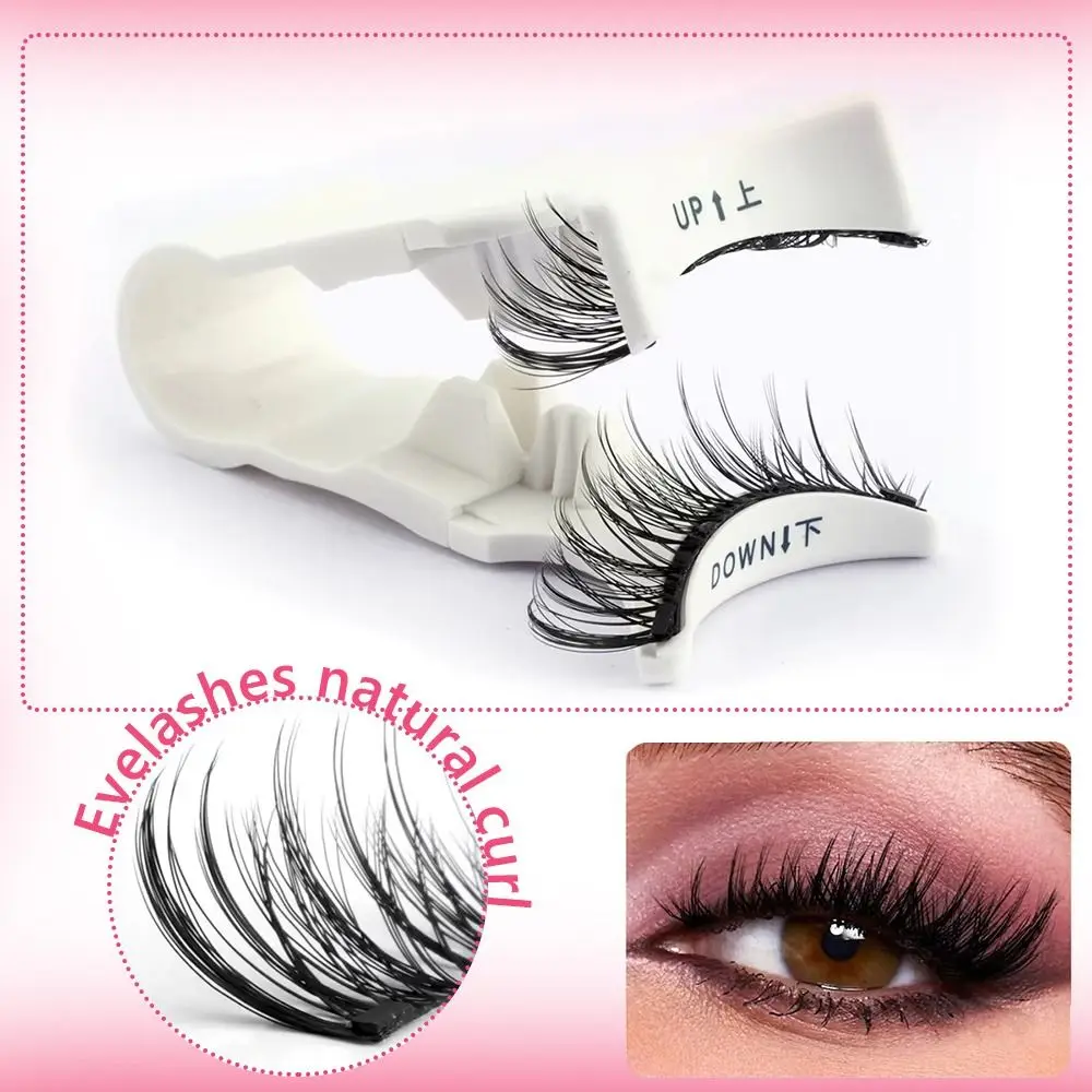 Reusable Magnetic Eyelashes Natural Curler False Eyelashes Set Glue Free with Magnetic Tweezers 3D Mink Lashes