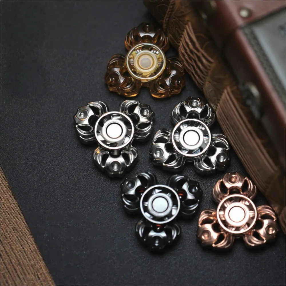 KAiS EDC flamme rouge trois lames Fidget Spinner Fidget jouets pour adultes soulagement de l'anxiété Gadgets Fidgeting Spinners conceptions originales