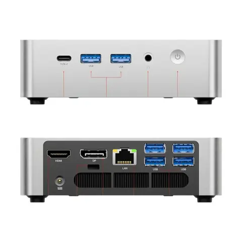 Firebat F1 Mini Pc Amd Ryzen 7 H255/AMD Ryzen5 7640HS LPDDR5 16GB/24GB Ram M.2 Pcie 512Gb SSD Wifi6 Bt5.2 USB4 2500m Lan Windows11 Desktop Gaming Computer