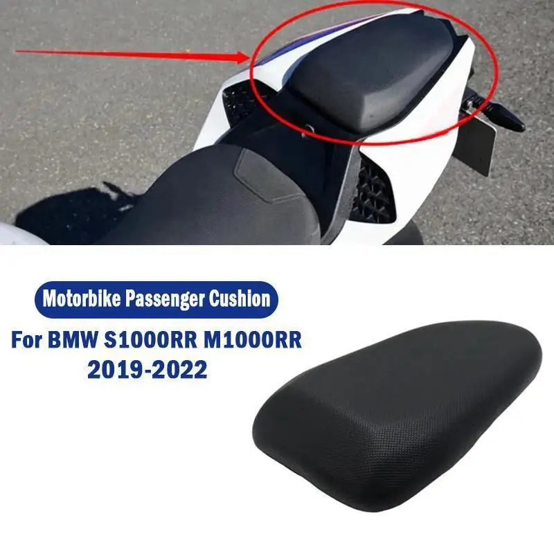 

Motorcycle PU Rear Passenger Cushion Saddle Seat Comfort For BMW S1000RR S1000 RR M1000RR 2019 2020 2021 2022 Flexibilty Leather