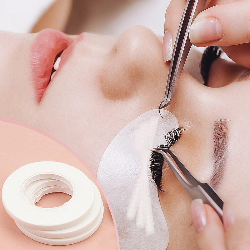 10 قطعة رمش تمديد الشريط 4 مللي متر عرض ماكياج تنفس سهلة المسيل للدموع Micropore الشريط المهنية تطعيم الرموش الصناعية أدوات