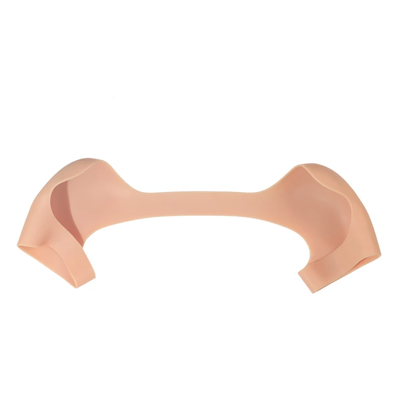 Reusable CE Certified Silicone Shoulder Pad Beige Invisible Anti-Slip One-Piece Shoulder Shaper
