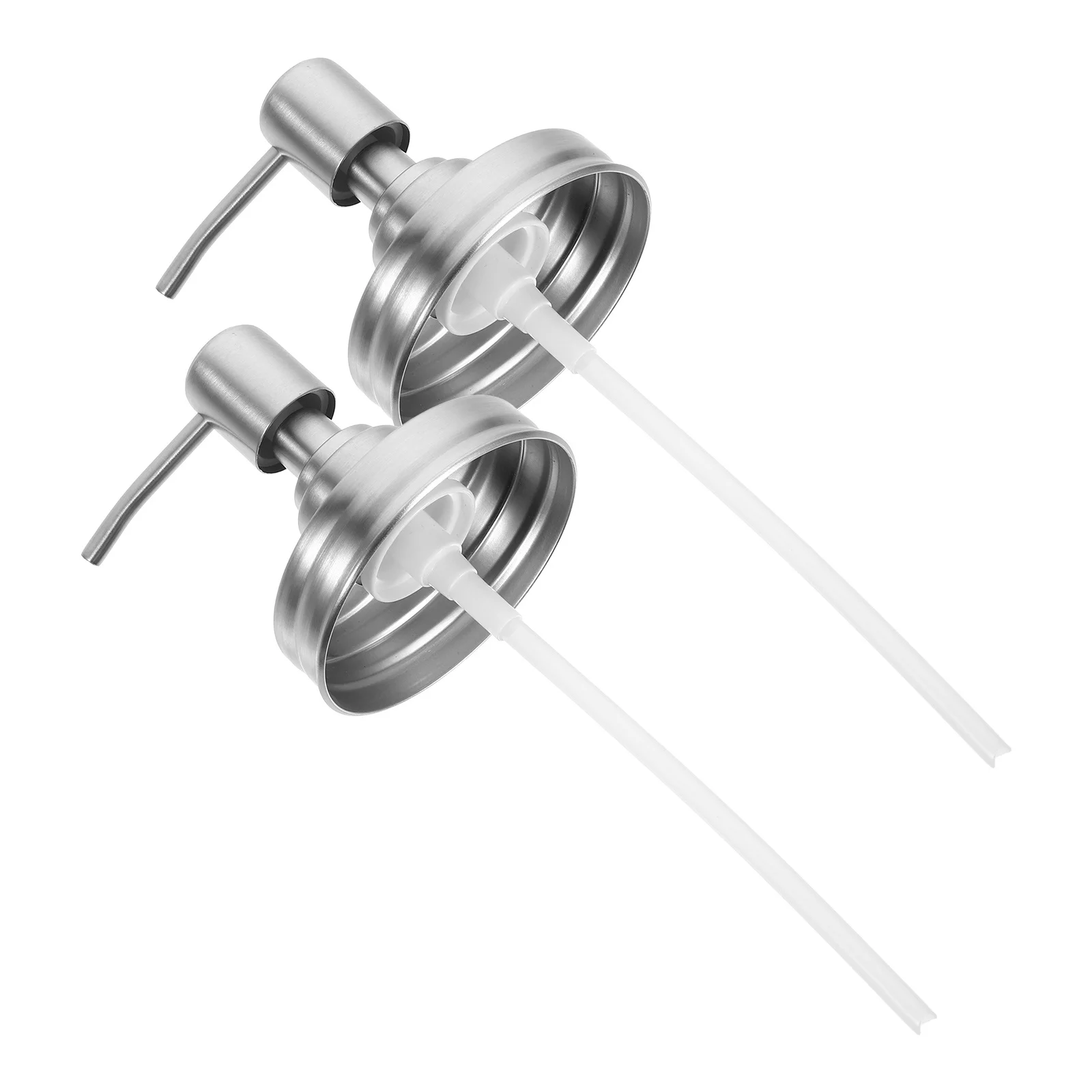 

2 шт., набор насосов для банок Mason из нержавеющей стали, аксессуары для насоса для бутылок, дозатор лосьона и мыла, сменные контейнеры для жидкости, насосы для дома