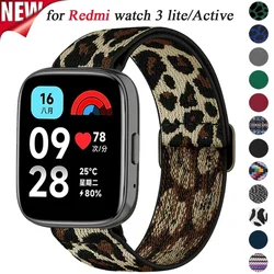 Nylon Starp for Redmi Watch 3 Active/Lite Band Elastic Bracelet Correa Belt for Xiaomi Redmi Watch 3 Lite Replacement Wristband