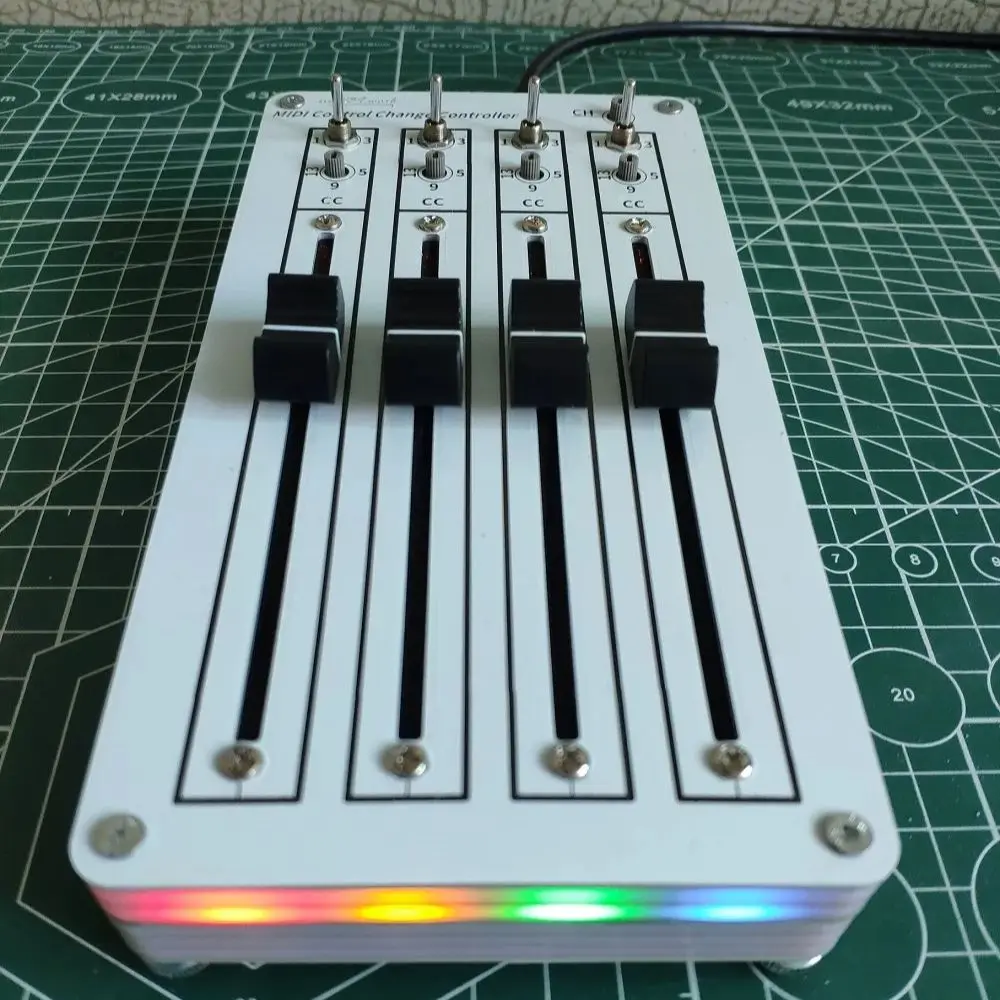 4 Push 4 Switch 100mm Sliding Fader Computer Music Host Software USB Interface MIDI CC Controller