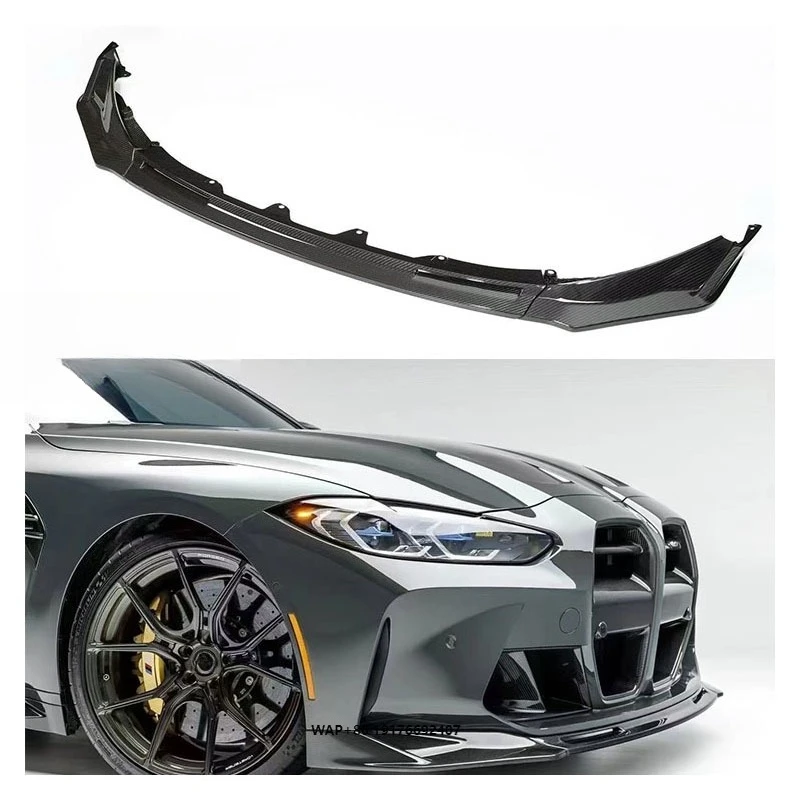 

Dry Carbon Front Lip forBMW M3 M4 G80 G82 V Model Custom Car Bumpers