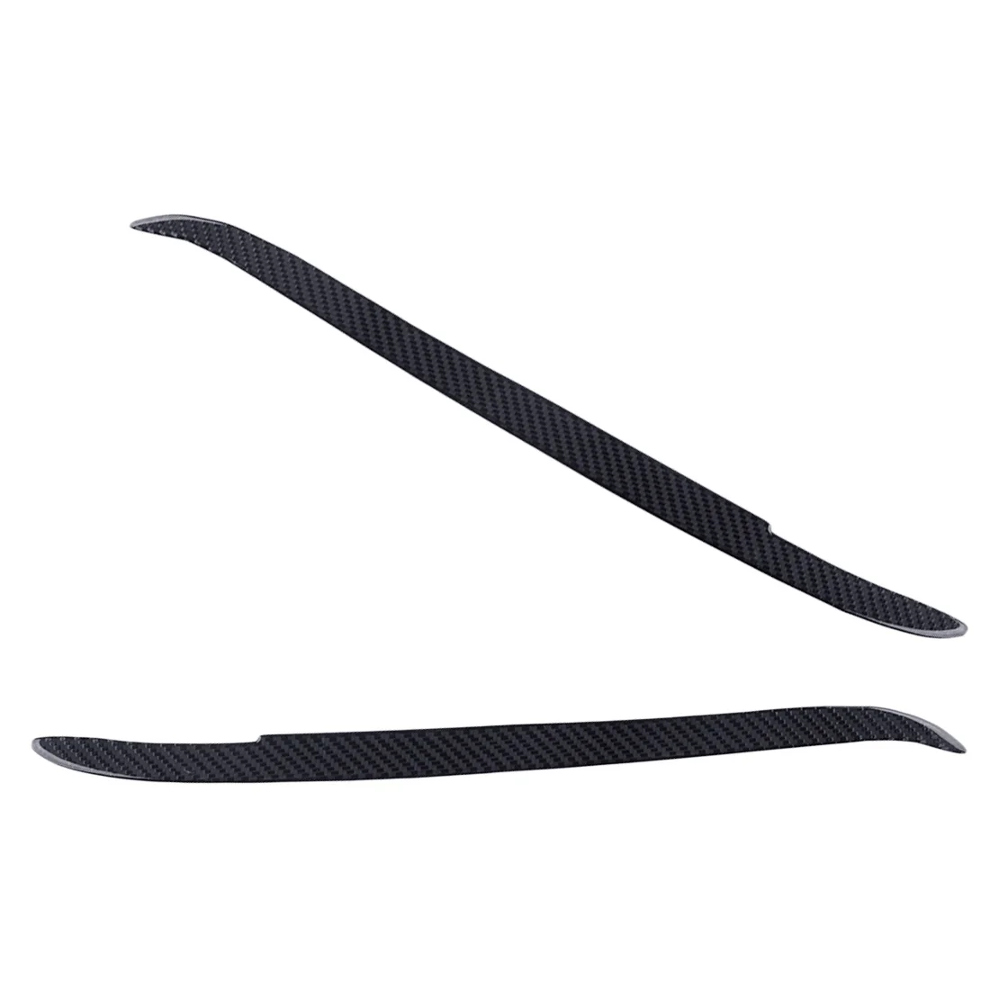 

1 Pair Car Headlight Eyelid Eyebrow Cover Trim Fit for BMW 5 Series E39 1997 1998 1999 2000 2001 2002 2003 Black Carbon Fiber