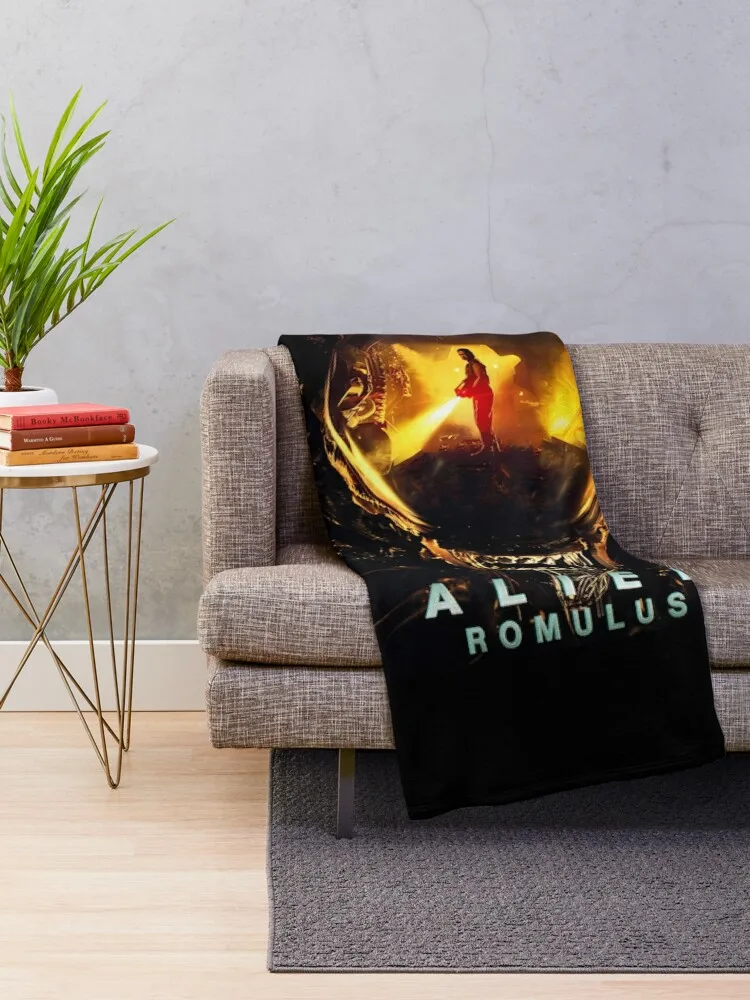 Alien Romulus Vintage Poster Art Throw Blanket funny gift christmas decoration Blankets Sofas Of Decoration Blankets