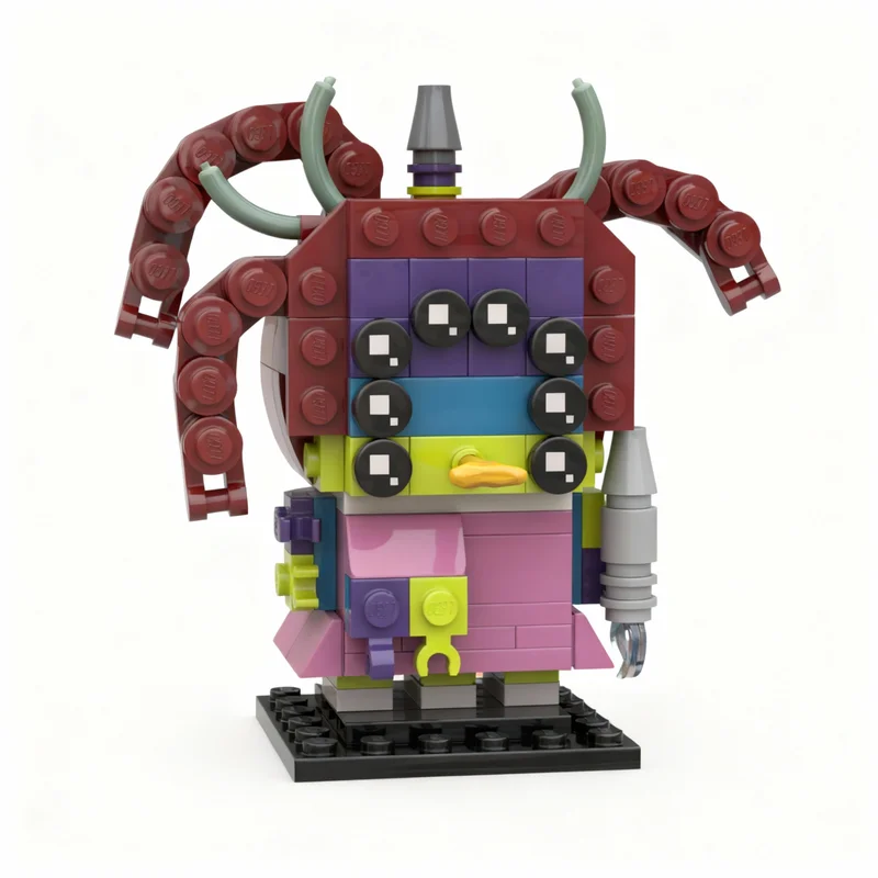 

201pcs MOC Janet Planet Garbage Pail BricKidz Brickheadz Model Building Blocks Construction Toys Christmas Gifts Brick Kids