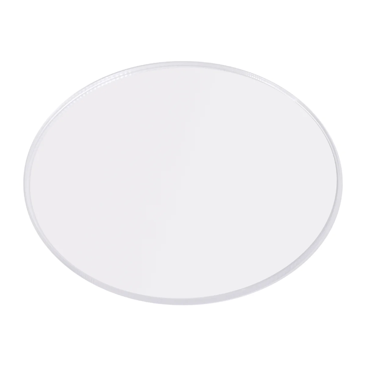 NUOVO Disco rotondo acrilico trasparente con specchio spesso 3 mm Diametro: 85 mm