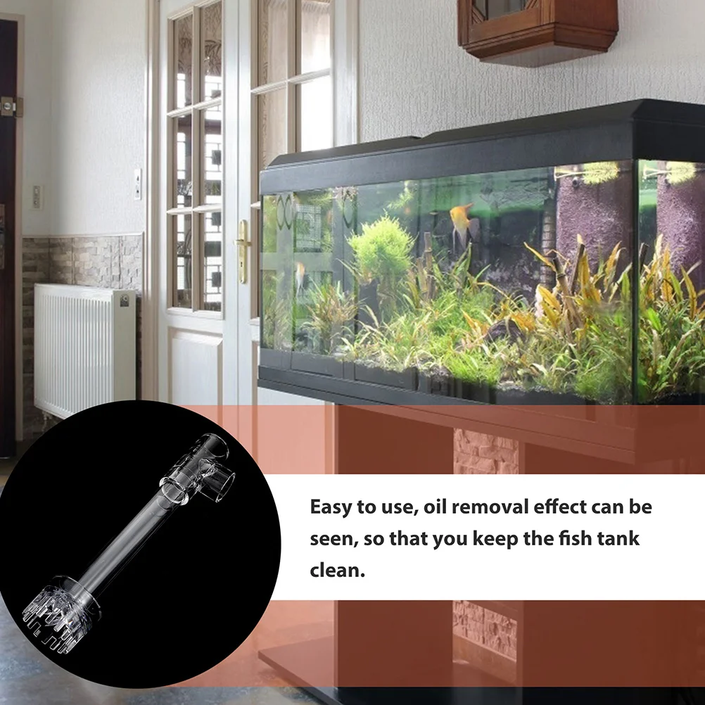 

1 set Aquarium Oil Skimmer Tool Abs Plastic Surface Protein Skimmer Fish Tank Water Purifier Filter Accessory Degreasing Film