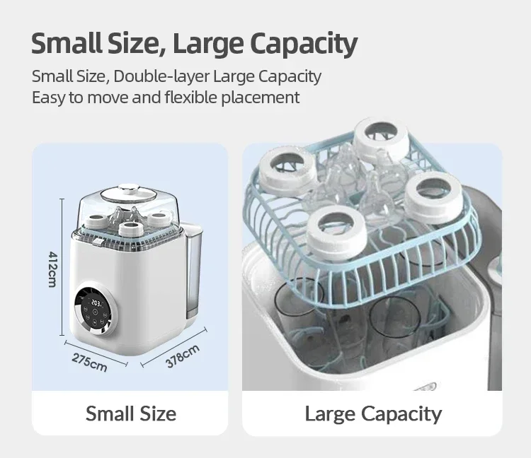 多機能哺乳瓶滅菌器、食器洗い機、乾燥機