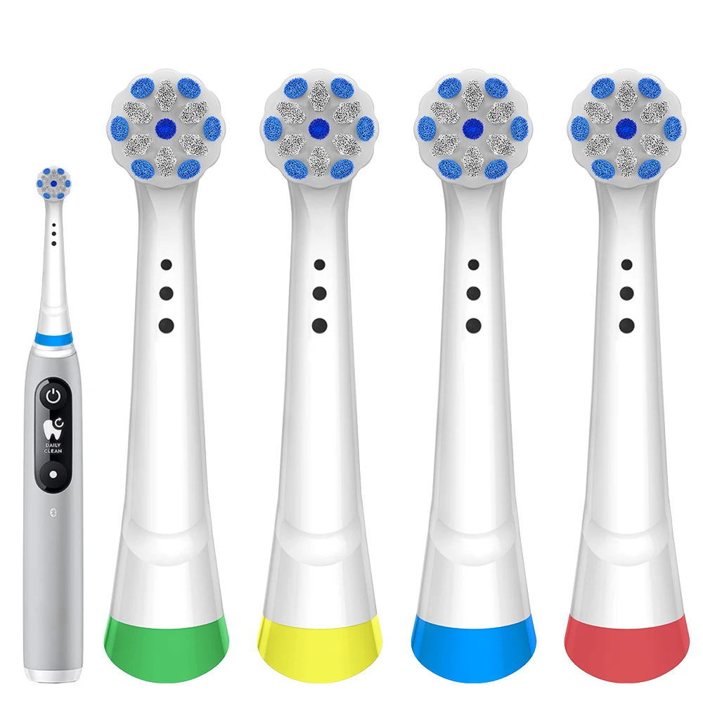 Image of Professionelle Ersatzbürstenköpfe Kompatibel mit Oral B iO 2/3/4/5/6/7/7G/8/9/10 Serie Elektrische Zahnbürste (4er/8er/12er Pack)
