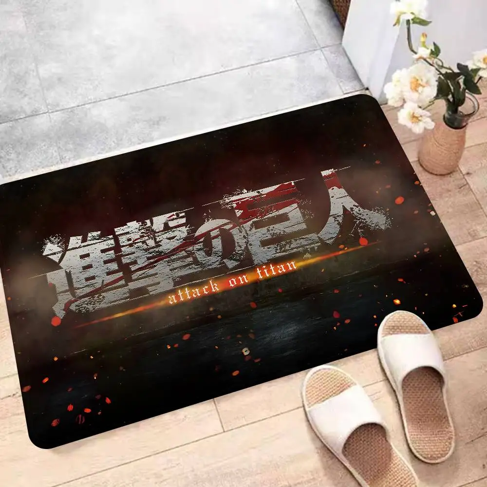 A-Attack On Titan Eingangstürmatte, nordischer Stil, Fußmatte für Zuhause, Badezimmer, Toilette, Schlafzimmer, Hotel, Dekorationsmatte