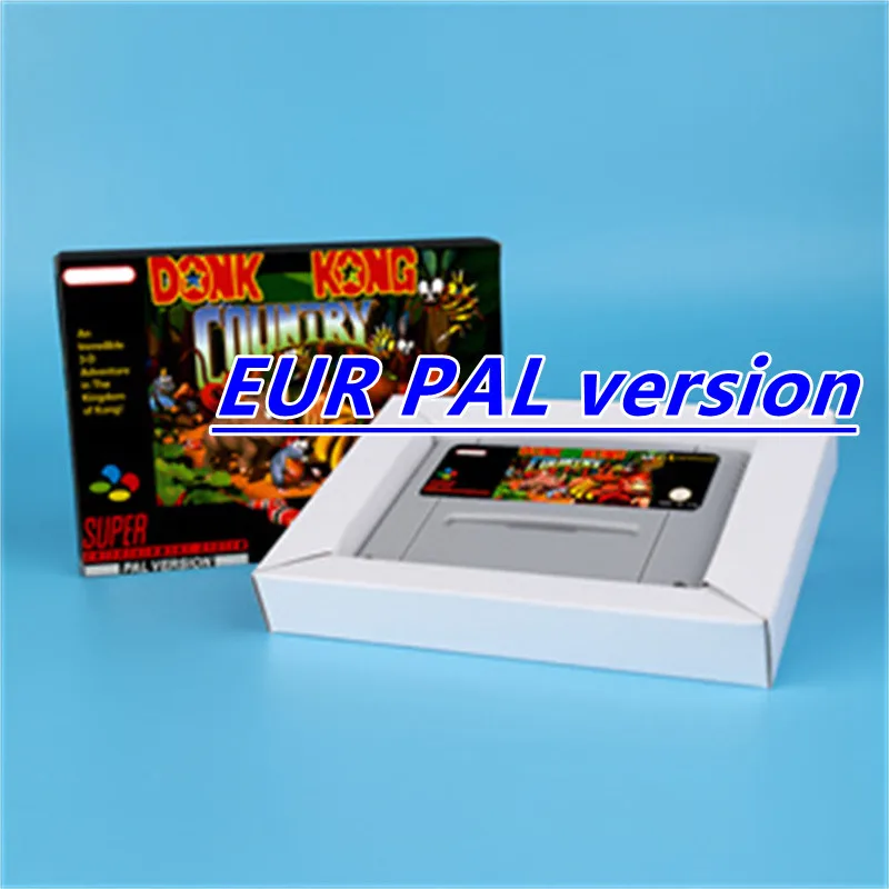 Donkey Game Country Konged (Battery Save) 16bit game card for EUR PAL version SNES video game console