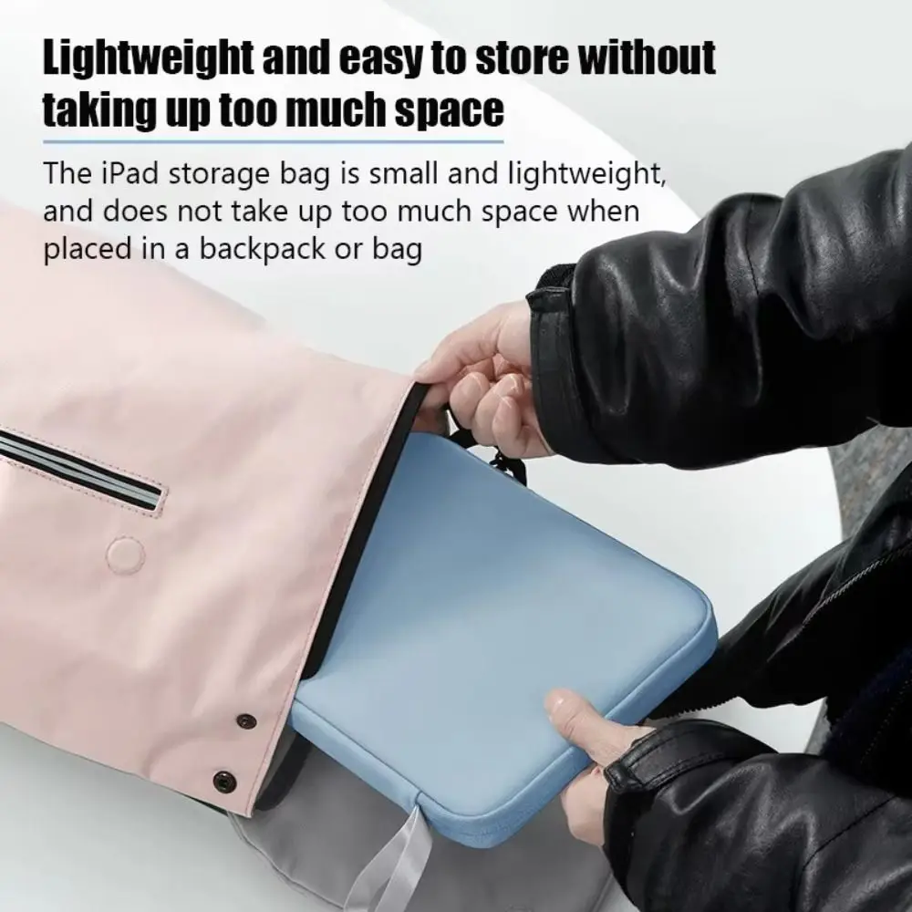 New 10.9/12.9inch Tablet Sleeve Bag Waterproof Large Capacity Carrying Case Handle Shockproof Tablet Storage Bag