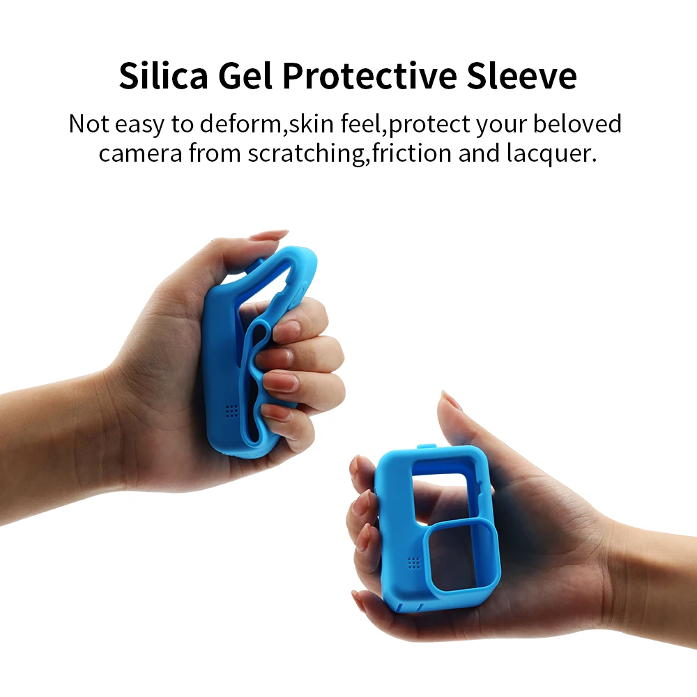 Go pro 9 silikon hülle schutz box objektiv deckel abdeckung rahmens chutz für gopro hero 12 11 10 kamera zubehör